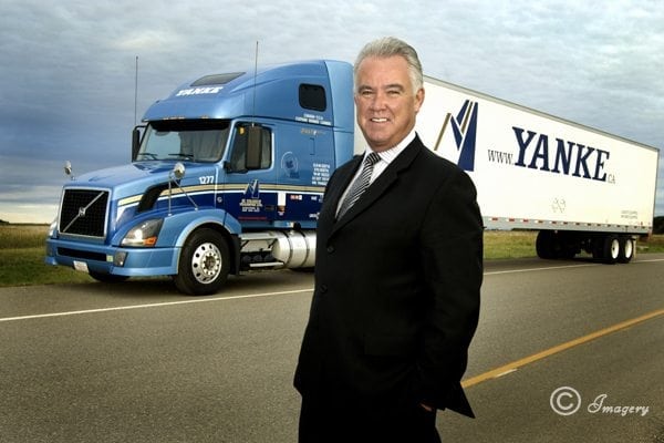 Professional Picture of Man in front of Truck