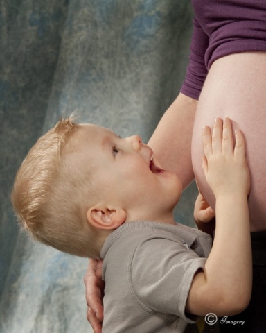 Professional Photo of Pregnant and Child